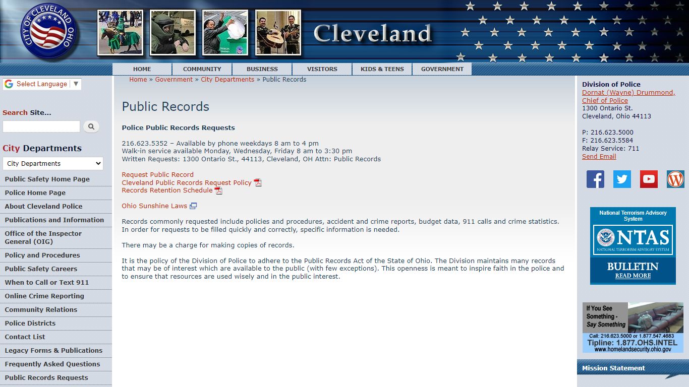 Public Records | City of Cleveland